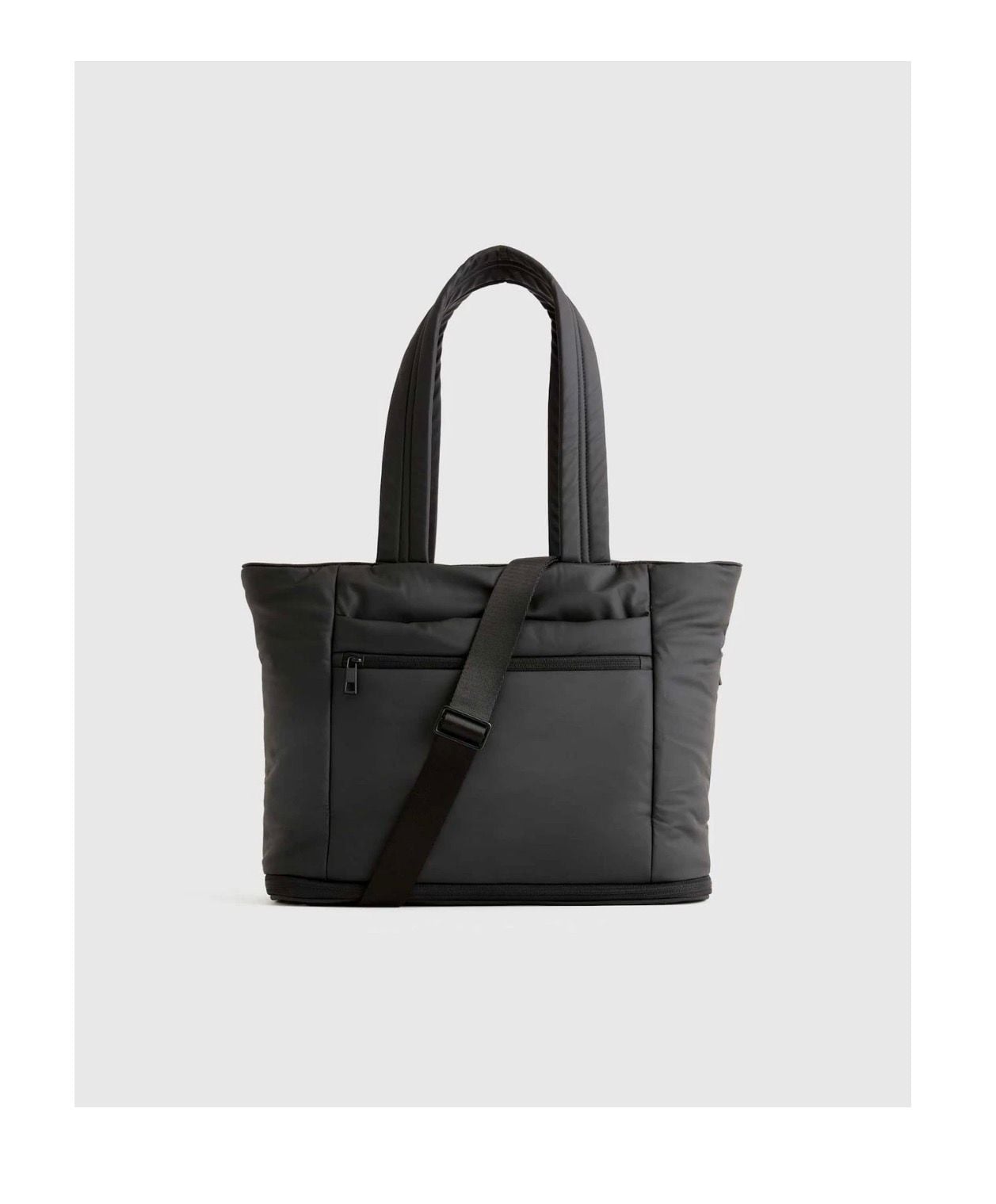 Quince Water Repellent Puff Expandable Tote Bag Black New W/ Tags Fast2ship